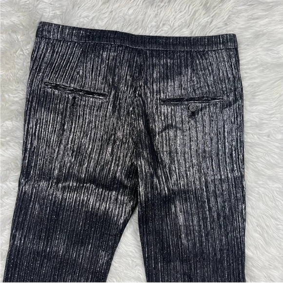NWOT Isabel Marant Dansley Party Time Trousers Pants Metallic Silver Designer 12 - Picture 11 of 12